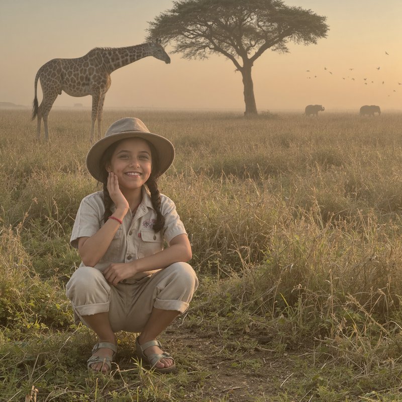 Safari a l'aube
